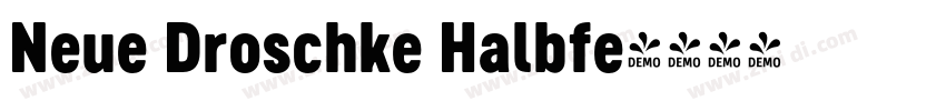 Neue Droschke Halbfe字体转换